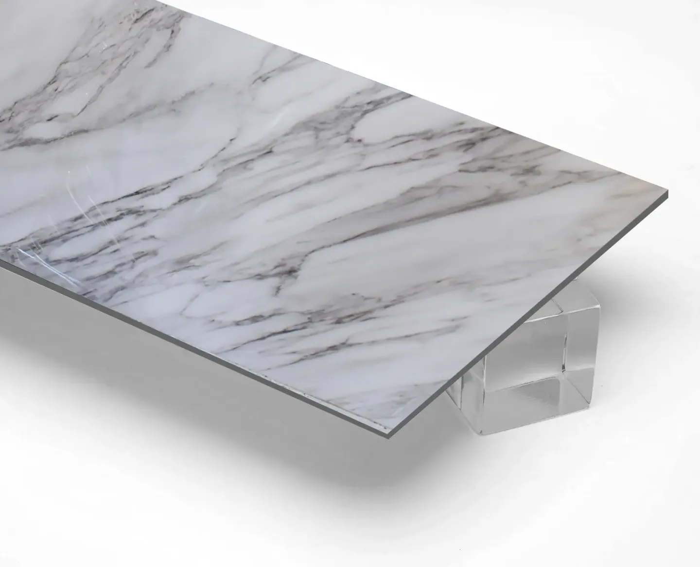 UV Coated High Glossy 3D printed Decorative Marble Sheet - (S114) - (3D08) - 3MM