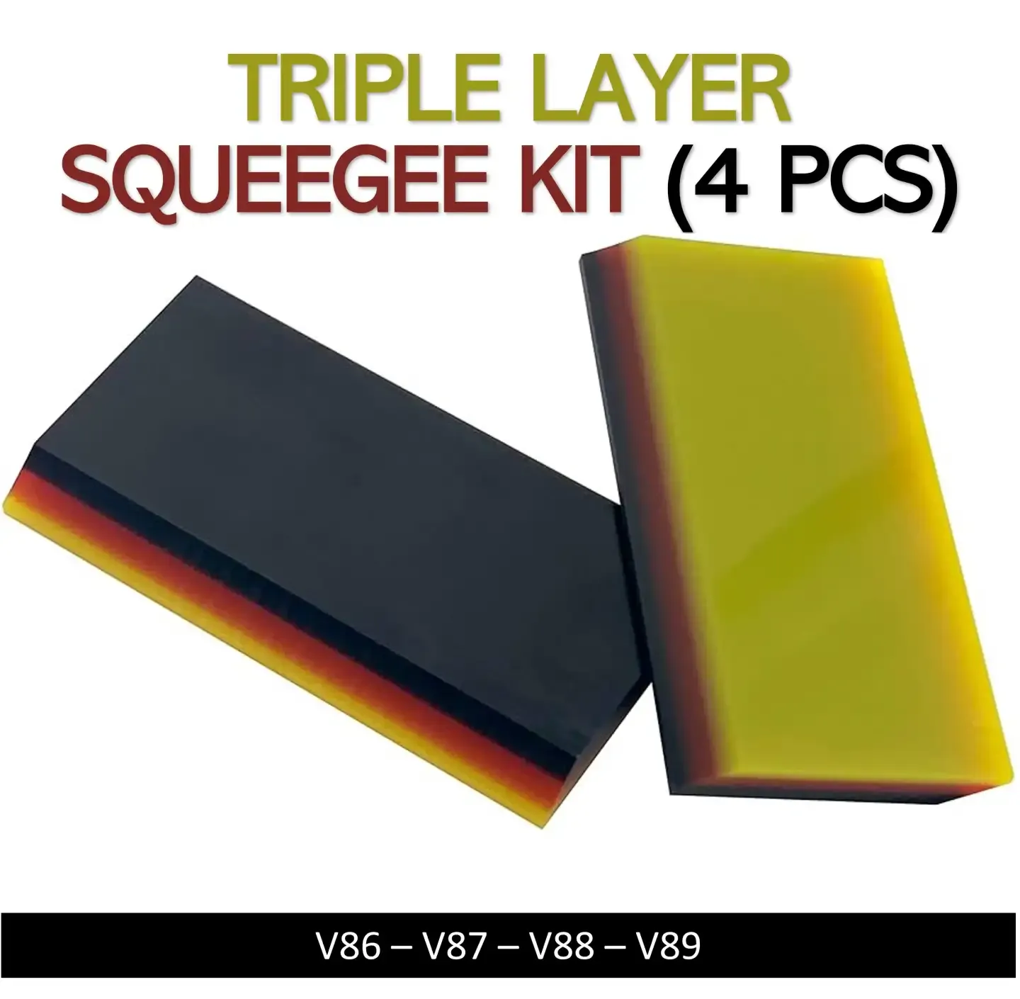 Triple Layer PPF Squeegee Kit (4 PCS)