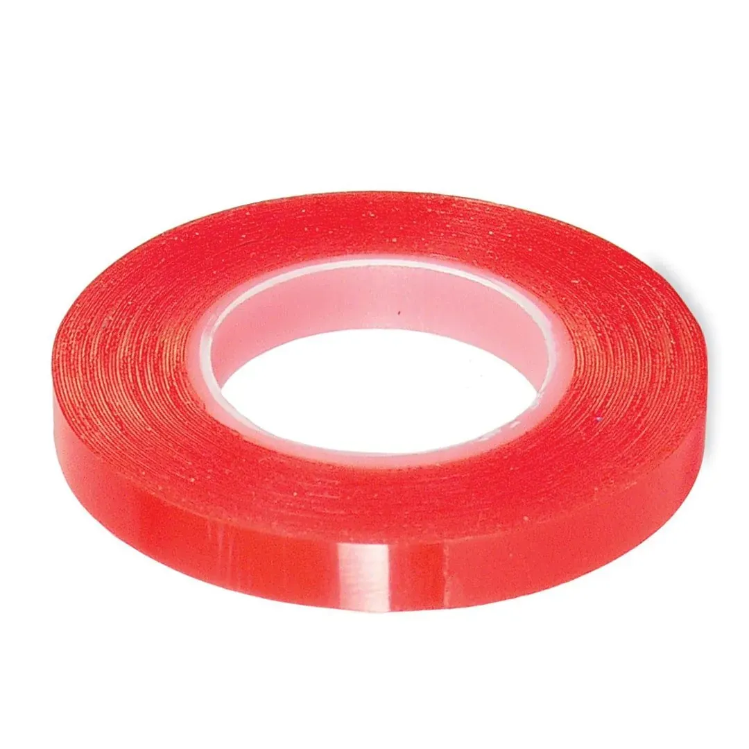 RED Strong Acrylic Transparent Adhesive Double Sided Tape - 50 Meters
