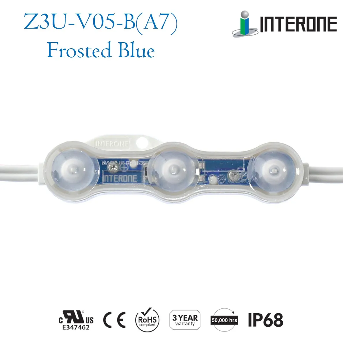 Interone Frosted Blue LED - Z3U-V05-B(A7)