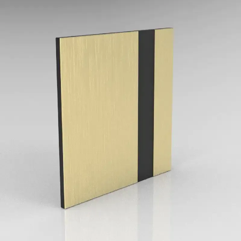 Gold & Black 858 Engraving Acrylic - 2MM
