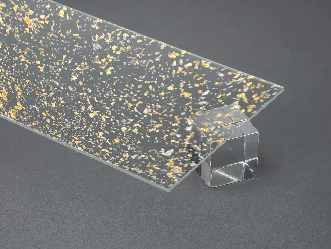Transparent Gold & Silver Leaf Acrylic - 3MM